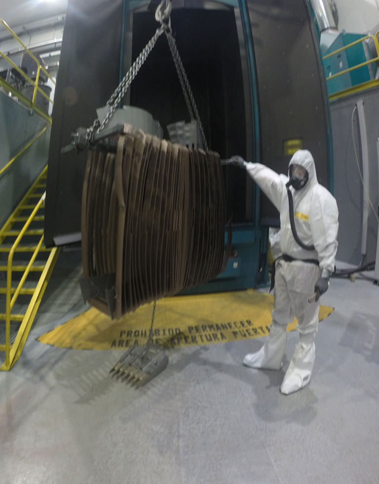 Desamiantado de maquinaria